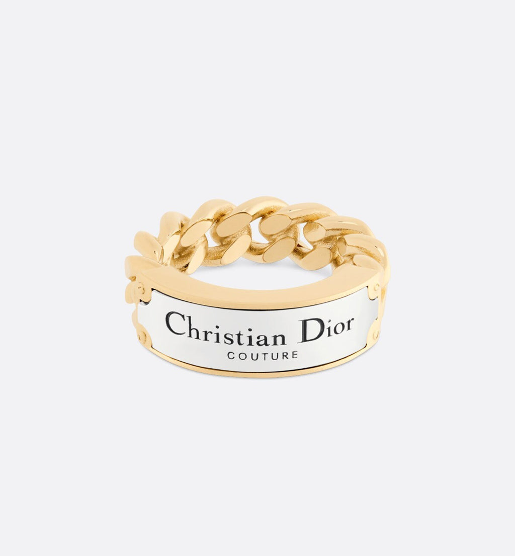 Dior Couture Chain Link Ring - 18K Yellow Gold
