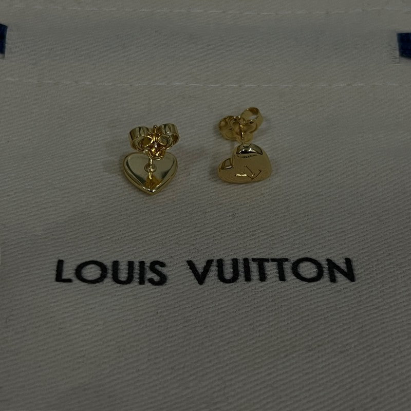 Louis Vuitton Heart Earrings - 18K Gold
